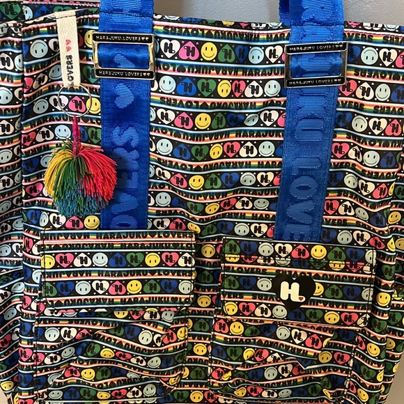 HARAJUKU LOVERS by GWEN STEFANI • Rainbow Emoji Tote Bag • Great condition! - Picture 3 of 13